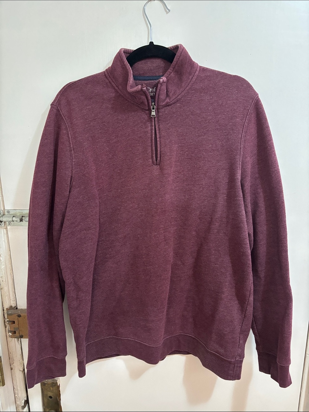 croft & barrow Men's Half-Zip Pullover Sweater - Mauve